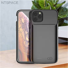 For iPhone 11 Pro Max Battery Case For iPhone 11 Pro Power Case Extenal Battery Power Bank Pack Liquid Silicone Shockproof Cover 2024 - buy cheap