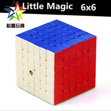Yuxin-cubo mágico pequena 6x6x6, cubo mágico com velocidade de 6x6x6, quebra-cabeça educacional para crianças 2024 - compre barato