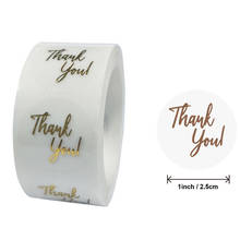 100/300/500pcs Labels Clear Gold Foil Thank You Stickers  Pretty Gift stationery Cards Envelope gift box Sealing sticker 2024 - buy cheap