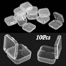 10/50pcs Mini Clear Plastic Small Box Jewelry Earing Earplugs Container Storage trinkets rings trinkets table organization 2024 - buy cheap