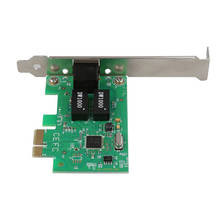 Gigabit Ethernet PCI-E плата сетевого контроллера 10/100/1000 Мбит/с RJ45 RJ-45 LAN адаптер конвертер 2024 - купить недорого