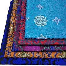 Wide 29" Chinese jacquard brocade cheongsam Mongolian Robe Material Spinning Rich Flower cloth Trim Diy Silk Satin Fabric 2024 - buy cheap