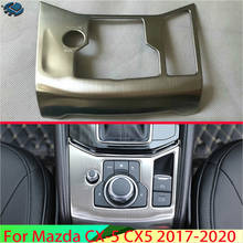 Panel de control Central para coche Mazda, cubiertas embellecedoras para decoración Interior, de acero inoxidable, para CX-5, CX5, 2017, 2018 2024 - compra barato