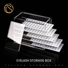 5 Layers Eyelash Storage Box Transparent  Acrylic Pallet Lash Holder Individual Grafting Eyelashes Extension Tools Display Stand 2024 - buy cheap