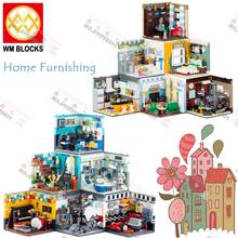 Home Furnishing Dreamer Houses Building Blocks Set XB-01401 XB-01402 Study Bedroom Painter Doctor MOC Bricks Kids Toys DIY Gifts 2024 - buy cheap