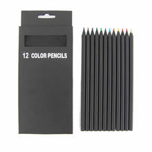 Деревянные цветные карандаши, 12 цветов, профессиональный Ляпис, художественная живопись, масляный цветной карандаш для школы, принадлежности для художественных эскизов 2024 - купить недорого