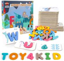 Juguetes Educativos Montessori para niños, rompecabezas de madera en 3D con alfabeto de matemáticas, juguete educativo Montessori para bebés 2024 - compra barato