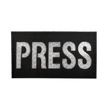 Пресс ИК-патч инфракрасная Светоотражающая эмблема тактический военный армейский патч медиа журналист корреспондент пресс-Репортер аппликация 2024 - купить недорого