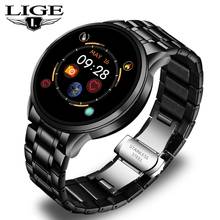 LIGE умные часы, мужские часы, спортивный фитнес-трекер для Android ios, LED, пульсометр, сфигмоманометр, водонепроницаемые Смарт-часы для женщин 2024 - купить недорого