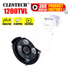 Cámara CCTV HD de 1200TVL 960H, bala de visión diurna/nocturna 24h para vigilancia analógica, sistema de vídeo infrarrojo para el hogar, impermeable ip66 2024 - compra barato