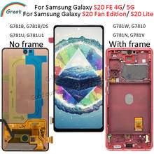 Amoled para samsung galaxy s20 fe 5g display lcd com quadro de toque digitador da tela para samsung s20 fã edição s20 lite lcd g781b 2024 - compre barato