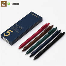 5pcs/Pack Youpin KACO 0.5mm Sign Pen Signing Pen Smooth Ink Writing Durable Signing 5 Colors For Student School/Office worker 2024 - buy cheap