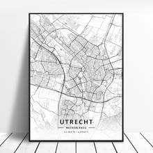 Almere Alkmaar Arnhem Amersfoort Haarlem Utrecht Zwolle Netherlands Map Poster 2024 - buy cheap