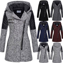 Coat Female Women Warm Slim Jacket Long Sleeve Thick Overcoat Winter Outwear Hooded Zipper Plus Size S-5XL Coat 2024 - buy cheap