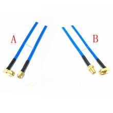 Adaptador de Cable semirrígido, 5 uds., RF Blue Pigtail, SMA macho a SMA macho/hembra RG402 (0,1 m, 0,2 m, 0,3 m, 0,5 m) 2024 - compra barato