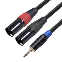 Cable de micrófono de Audio estéreo de 3,5mm a XLR, miniconector de escudo OFC para mezclador, amplificador de transmisión en vivo 2024 - compra barato