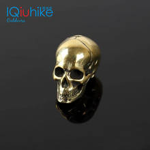 New Brass Skull Knife Beads Umbrella Rope Bead Outdoor Vintage Skull Paracord Beads Paracord Bracelet Accessories Charms Skull 2024 - buy cheap