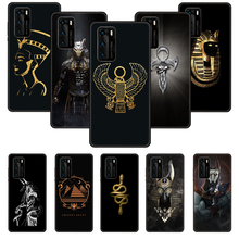 Funda de teléfono para Huawei P20 P30 P40 P Smart Z + P10 Mate 30 10 20 Lite Pro, carcasa negra, arte, Egipto, Nefertiti, Anubis, Gods 2024 - compra barato