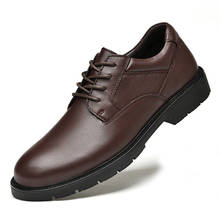 Zapatos de vestir de cuero de grano completo para hombre, zapatos formales de oficina de negocios, estilo británico, oxford 2024 - compra barato