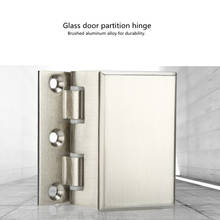 Aluminum alloy partition glass door hinge hinge door hinge office glass door clamp sliding door hinge 2024 - buy cheap