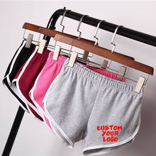 Pantalones cortos deportivos para mujer, Shorts ajustados de Color rosa, negro y gris, informales, con cintura elástica, novedad de verano 2020 2024 - compra barato