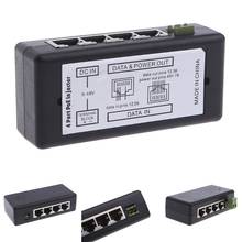 Inyector POE de 4 puertos para cámaras IP de vigilancia CCTV, adaptador de alimentación sobre Ethernet 2024 - compra barato