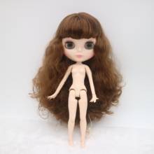 Muñeca Blyth desnuda de cuerpo articulado de pelo marrón 2016, muñeca de moda, adecuada para bricolaje 2024 - compra barato