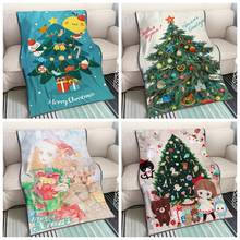 Christmas Tree Warm Sofa Blanket Throw Hd Printed Flannel Air Conditioner Blanket Decor for Home Christmas Ornament Navidad Gift 2024 - buy cheap