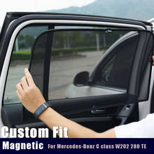 Custom fit Magnetic Window Curtain Visor For Mercedes-Benz C class W202 280 TE   Car Sun Shade Cover Mesh car curtaing 2024 - buy cheap