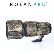 Rolanpro capa de lente camuflada, capa de chuva para olympus m. zd 40-150 f2.8 pro capa protetora de lente de nylon à prova d'água 2024 - compre barato