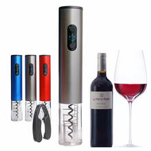 Professional Electric Wine Opener Dry Battery Automatic Bottle Opener Corkscrew Red Wine Opener Foil Cutter Set for Kitchen Tool 2024 - buy cheap