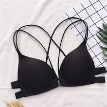 Nylon Solid Bra For Women Push Up Bra Everyday Sport Top Women's Lingerie Underwear Comfortable Sleep Tops Sexy Elegant Bralette 2024 - buy cheap