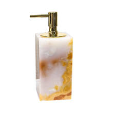 Liquid Soap Dispenser Resin Bathroom Shampoo Shower Gel Bottle With 304 SUS Press Type Head Bath Hardware Set 400ML/500ML 2024 - buy cheap