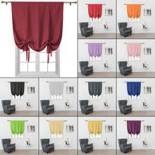 1 Panels Roman Short Curtain Kitchen Bedroom Tie-up Blackout Sheer Modern Simple Window Curtain 2024 - buy cheap