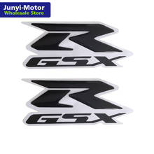 Adesivo emblema preto 3d para motocicletas, 2 peças, adesivo de decalque para tanque de carenagem, para suzuki strass gsxr 600 750 1000 1100, motocicletas/cruisers/chopper, corrida 2024 - compre barato