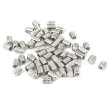 M3x4mm Stainless Steel Hex Socket Set Cap Point Grub Screws 50pcs 2024 - buy cheap