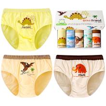 5pcs Dinosaur Boys Animal Briefs Stretchy Underwear Panties Cotton Cartoon Child Clothes 1 2 3 4 5 6 7 8 Year Old OBU203115 2024 - buy cheap