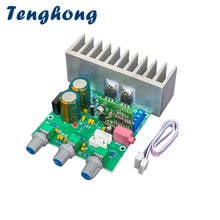 Tenghong TDA2030A Bluetooth 5.0 Power Amplifier Audio Board 18W*2 Tweeter Bass Sound Amplificador LM1875 For Home Theater AMP 2024 - buy cheap