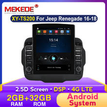 MEKEDE-Radio Multimedia con GPS para coche, Radio con reproductor, estéreo, WIFI, FM, 32 GB de ROM, 4G, LTE, DVD, para JEEP Renegade 2016, 2017, 2018 2024 - compra barato