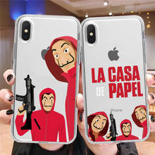 LA Casa De Papel Bella ciao money heist Spain Tv clear Silicone phone case For iPhone 11 Pro Max Xs SE 6 6S 7 8 Plus X XR XS Max 2024 - buy cheap