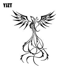 YJZT 13.3CM*16.4CM Mythological Suzaku Bumper Decoration Creative Car Sticker Vinyl Decal Black/Silver C4-2338 2024 - buy cheap