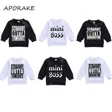 2020 0-24M Casual Toddler Kids Baby Boy Girl Top mini boss Pullover Fall Winter Casual Sweater Newborn Infant Letter Sweatshirt 2024 - buy cheap
