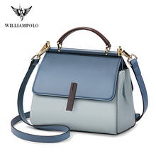 WILLIAMPOLO Luxury Bag Women Leather Shoulder Bag Flap Fashion Bag Women With Top Handle Crossbody Bag Torebka damska PL209128 2024 - buy cheap