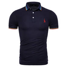 Men's Polo Shirts Cotton Casual Short Sleeve T-Shirts Fashion Embroidery Men's Clothing Thin Summer TShirt Men 2024 - buy cheap