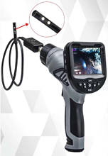 Endoscópio hanhdeld com lente dupla hd, 3.5 polegadas, 8.5mm, 720p, câmera de inspeção, zoom 4x, portátil, boroscópio, visão lateral, otoscópio 2024 - compre barato