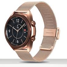 Pulseira de aço inoxidável para samsung galaxy watch, para modelos galaxy watch 3, 41mm, 44mm, quick release, rosa dourada 2024 - compre barato