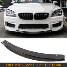 Car Front Bumper Lip Spoiler for BMW 6 Series F06 F12 F13 M6 2013 - 2018 Front Bumper Lip Spoiler Splitters Carbon Fiber 2024 - buy cheap