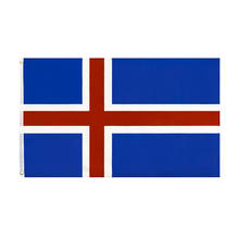 60X90/90X150CM Red Cross Is Isl Iceland Flag 2024 - buy cheap