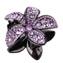 Rhinestone Hairpin Flower Flower Duckbill Hair Claws Retro Hair Clips Accessories For Women Shinning Ponytail Headwear 2024 - buy cheap