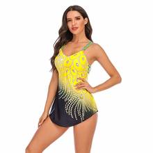 Womens Two-piece Tankini Set Plus Size Swimsuit 2020 Female Swimming Suit Separate Swimwear Push Up Bathing Suits 6XL High Waist 2024 - buy cheap